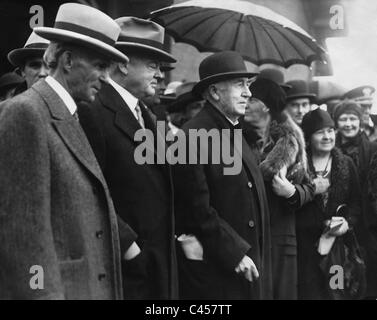 Henry Ford, Herbert C. Hoover et Thomas Alva Edison, 1929 Banque D'Images