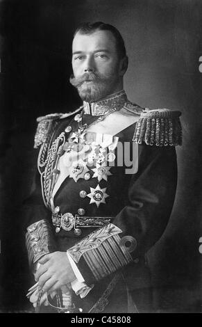 Le tsar Nicolas II de Russie Banque D'Images