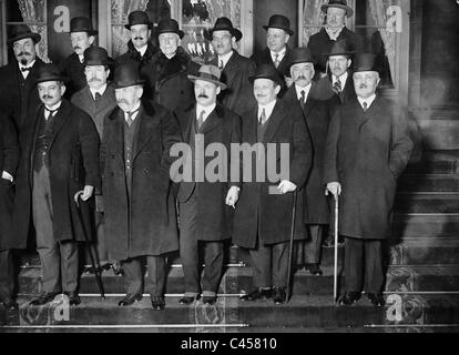 Aristide Briand avec son cabinet, 1926 Banque D'Images