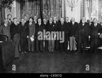 Le 2e gouvernement André Tardieu avec Aristide Briand, 1930 Banque D'Images