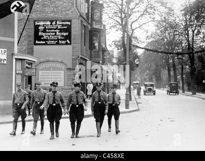 SA et SS à Bad Harzburg, 1931 Banque D'Images