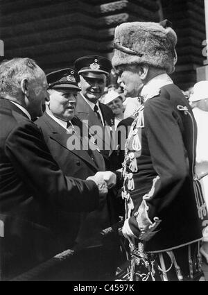 August von Mackensen parler aux anciens combattants, 1935 Banque D'Images