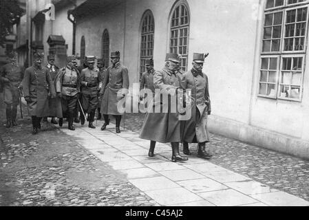 L'archiduc Ferdinand et Franz Freiherr Conrad von Hoetzendorff, 1915 Banque D'Images