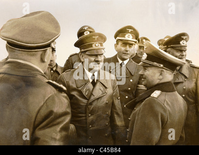 Adolf Hitler, Albert Speer, Kurt Zeitzler, 1942 Banque D'Images