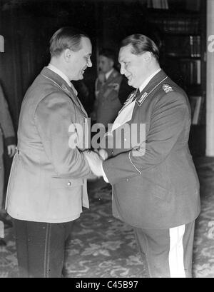 Alfred Rosenberg et Hermann Goering, 1938 Banque D'Images