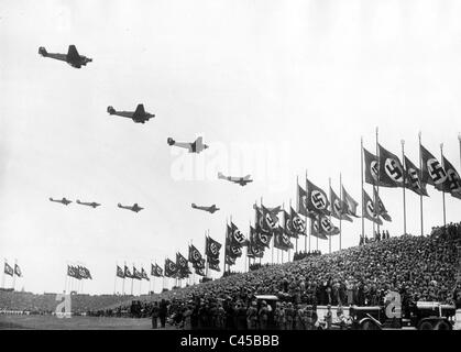 Défilé de l'air sur 'la Journée des Forces armées", 1935 Banque D'Images