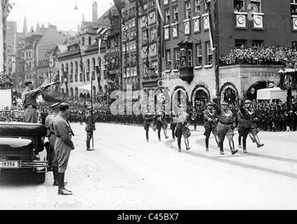 Adolf Hitler lors de la Congrès de Nuremberg à Nuremberg, 1937 Banque D'Images