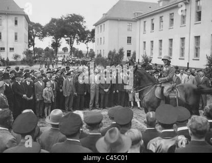 Entrée de la Doeberitz Regiment à Neustrelitz, 1935 Banque D'Images