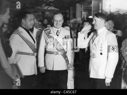 Ciano, Hitler, Ribbentrop, 1939 Banque D'Images