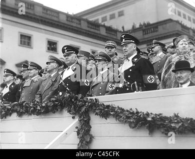 Galerie officielle avec Hitler's cabinet, 1938 Banque D'Images