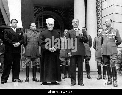 Amin el Husseini et Ali el Gailani à Berlin 1943 Banque D'Images