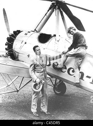 Amelia Earhart et son mari George Palmer Putnam Banque D'Images