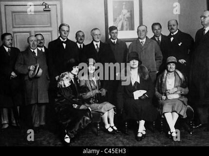 La délégation britannique lors de la première Conférence de La Haye, 1929 Banque D'Images