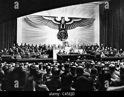 Adresses d'Adolf Hitler au Reichstag, 1941 Banque D'Images