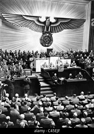 Adresses d'Adolf Hitler au Reichstag, 1941 Banque D'Images