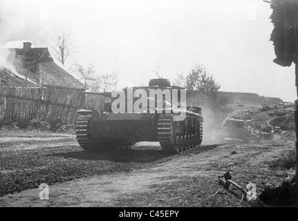 German Panzer III sur le front de l'Est, 1941 Banque D'Images