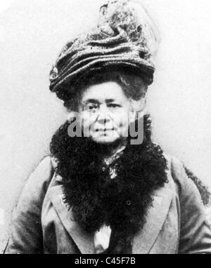 La baronne Bertha von Suttner dans la vieillesse Banque D'Images