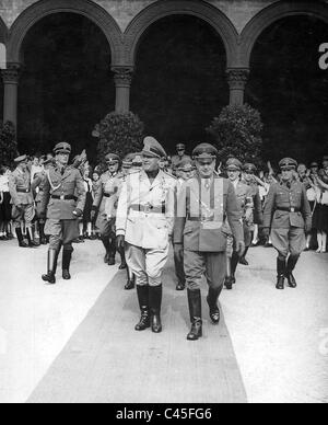 Count Galeazzo Ciano et Joachim von Ribbentrop à Munich 1940 Banque D'Images