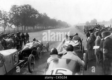 Voiture de course à l'Avus, 1921 Banque D'Images