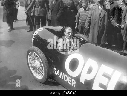 Fritz von Opel dans la voiture fusée, 1928 Banque D'Images