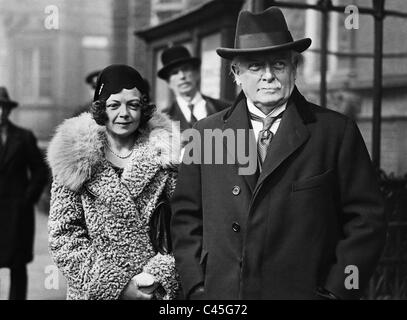 David Lloyd George et sa fille Megan Lloyd George, 1931 Banque D'Images