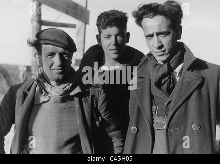 Les travailleurs forcés sur la côte atlantique française, 1943 Banque D'Images