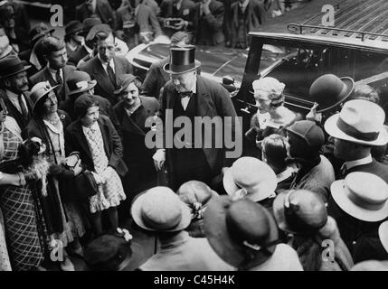 Winston Churchill et son épouse Clementine Churchill, 1935 Banque D'Images