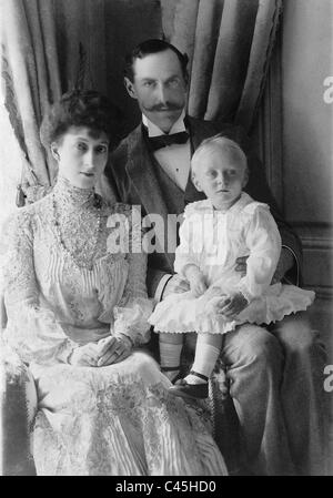 Le roi Haakon VII avec sa famille, 1905 Banque D'Images