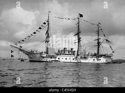 Le programme de formation des cadets navire 'Charlotte', 1901 Banque D'Images