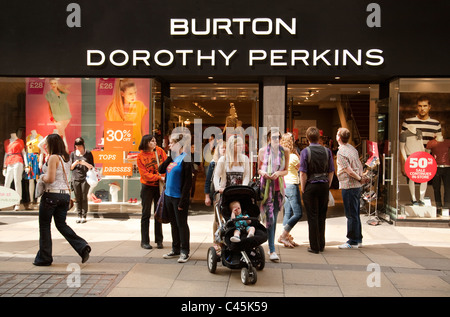 Burton Dorothy Perkins store, Cambridge, Royaume-Uni Banque D'Images