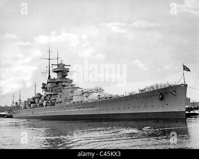 Le cuirassé Scharnhorst Banque D'Images