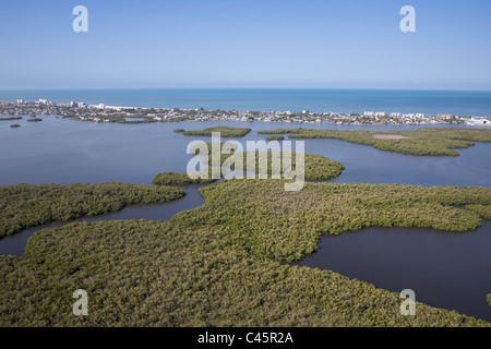 Fort Myers Beach et Rocky Bay area Banque D'Images