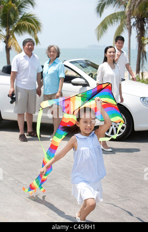 Happy Family on vacation