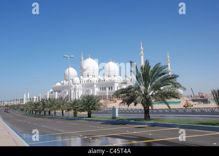 La mosquée Sheikh Zayed, Abu Dhabi, Émirats arabes unis, Moyen Orient Banque D'Images