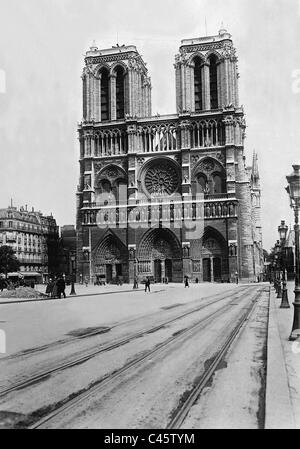 Notre Dame de Paris, 1926 Banque D'Images