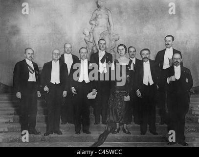 Les signataires de traités de Locarno à Londres, 1925 Banque D'Images