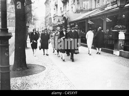 Kurfuerstendamm à Berlin, 1929 Banque D'Images