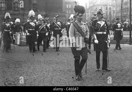 Guillaume II avec l'archiduc François-Ferdinand à Berlin, 1911 Banque D'Images