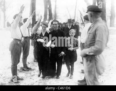 Mariage de Dr. Josef Goebbels et Magda Goebbels Banque D'Images