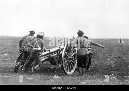 L'artillerie russe, 1914 Banque D'Images