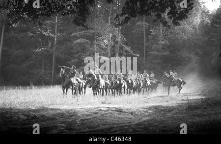 Les troupes russes dans la bataille de Tannenberg, 1914 Banque D'Images