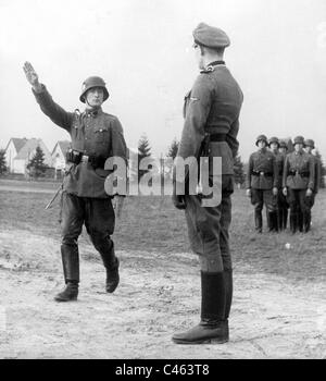 Garde du corps SS Regiment "Adolf Hitler" sur la cour de la caserne, 1938 Banque D'Images