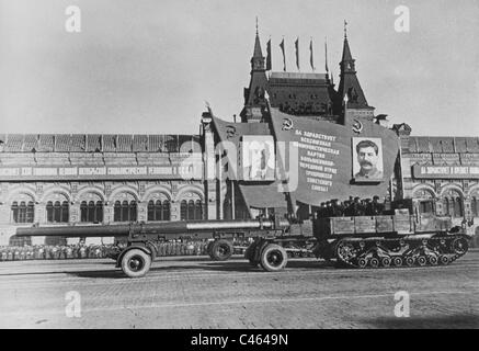 Parade pour l'anniversaire de la révolution d'octobre, 1940 Banque D'Images