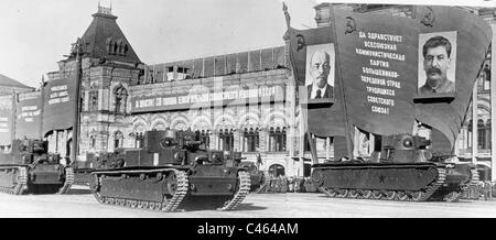 Parade pour l'anniversaire de la révolution d'octobre, 1940 Banque D'Images