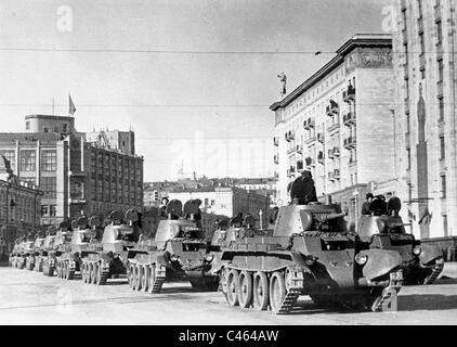 Parade pour l'anniversaire de la révolution d'octobre, 1940 Banque D'Images