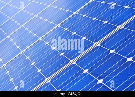 Panneau solaire isolé, l'économie verte Banque D'Images