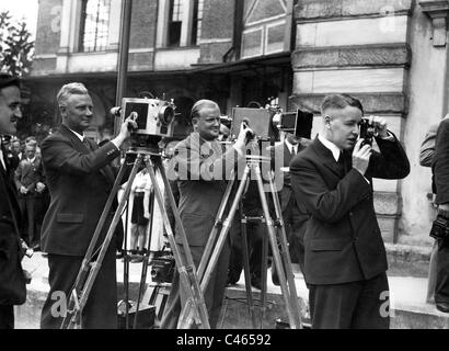 Wieland Wagner à l'ouverture du festival de Bayreuth, 1934 Banque D'Images