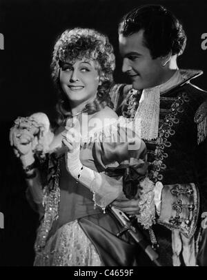 Marika Roekk et Max Pfeiffer dans "le mendiant", 1936 Étudiants Banque D'Images