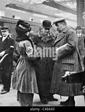 Herbert Henry Asquith et sa femme Margot, 1910 Banque D'Images