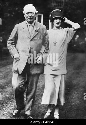 Herbert Henry Asquith et sa femme Margot Banque D'Images